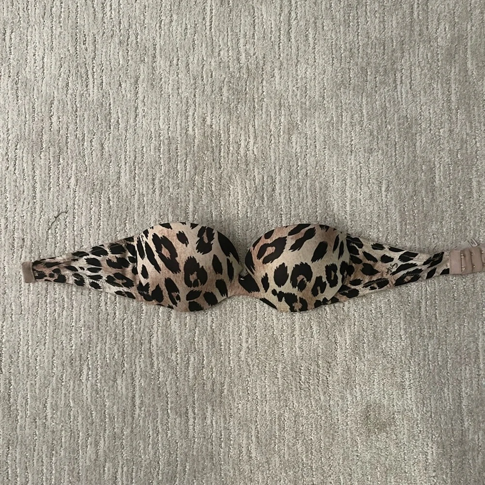 VICTORIAS SECRET very Sexy Bombshell Push Up Bra Leopard 34C - Picture 1 of 4